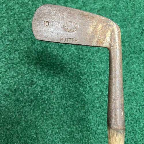 Kilty Kersten 10 Iron Chromium 2 Hickory Shafted Putter 34" Vintage 1920's