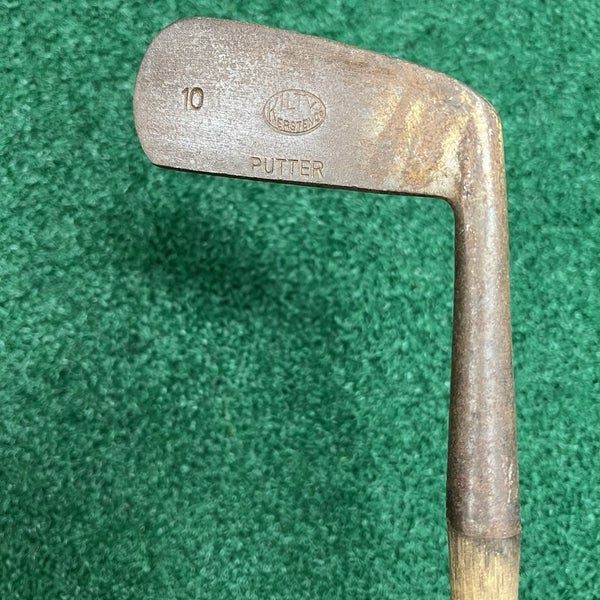 Kilty Kersten 10 Iron Chromium 2 Hickory Shafted Putter 34" Vintage 1920's