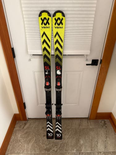 2023 Volkl Racetiger SL 143 cm Skis With Bindings (Used)
