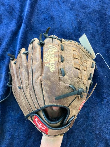Brown Adult Rawlings Mark of a Pro RH Outfield Baseball Glove 12.5" (Used)