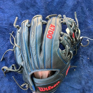 Black Wilson A700 RH Infield Baseball Glove 11.25" (Used)