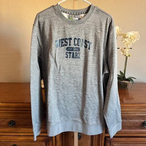 Adrenaline West Coast Starz Lacrosse Crewneck Sweatshirt Gray XL