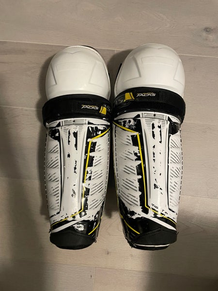 Senior CCM Super Tacks AS1 14" Shin Pads Pro Stock (Used)