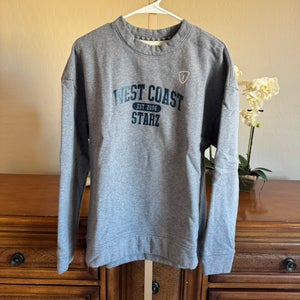 Adrenaline West Coast Starz Lacrosse Crewneck Sweatshirt – Gray – Size M