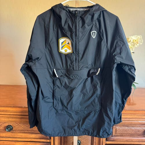Adrenaline West Coast Starz Windbreaker Pullover Jacket Black Medium