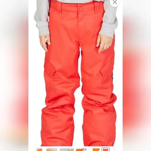 nwt DC snowboarding banshee snowpants unisex youth xl / 16 ski pants red