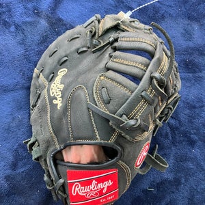Black Rawlings Renegade RH First Base Baseball Glove 11.5" (Used)