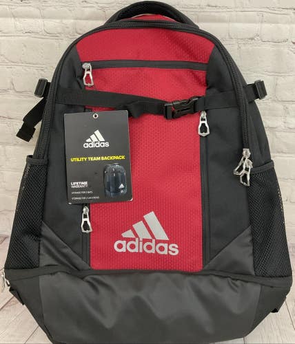 Adidas Utility Team Lacrosse Backpack Hydro Shield Water Resistance Dugout Hook