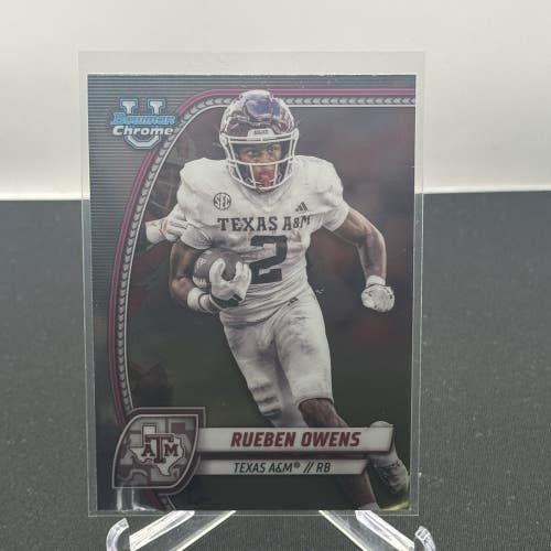 Rueben Owens Texas A&M Aggies 2024 Bowman U Football Base #76