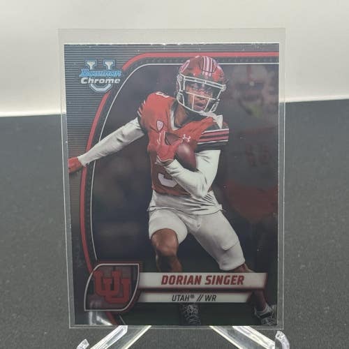 Dorian Singer Utah Utes 2024 Bowman U Football  Base #68