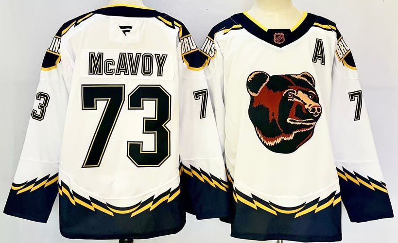 Charlie McAvoy Boston Bruins Hockey Jersey White 52