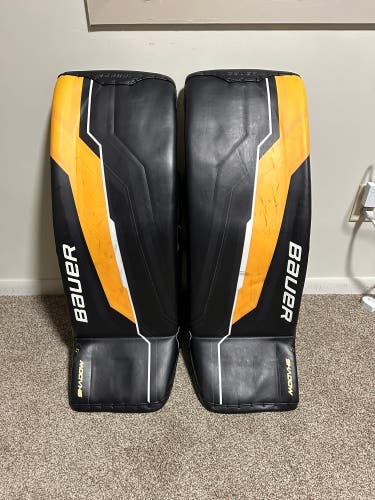 Medium 2024 Bauer Supreme Shadow Goalie Leg Pads Pro Stock (Used)