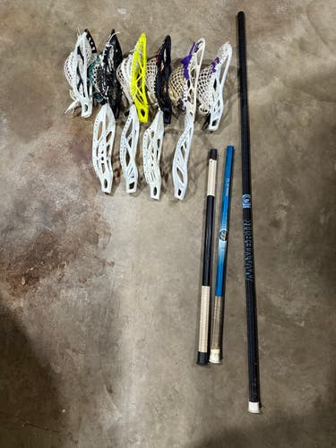 Lacrosse heads and shafts for sale