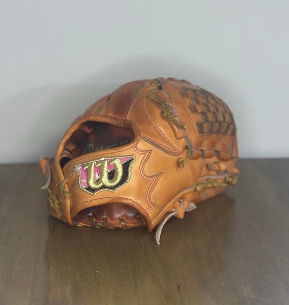 Rare Japanese Wilson Staff Custom Infield Baseball Glove 11.75” RHT Basket Webb