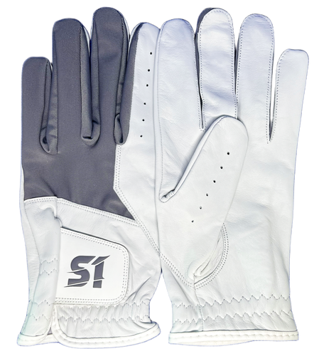 Serve 1st Apex Men's Golf Glove - Gray/White