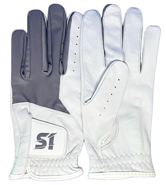 Serve 1st Apex Men's Golf Glove - Gray/White