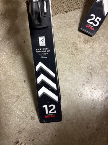 Volkl Racetiger SL 155 cm Racing Skis With Bindings Max Din 12 (Used)