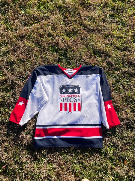 Springfield Pics White Large/Men's Akadema Jersey (Used)