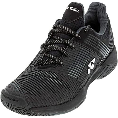 *NIB* YONEX MEN'S POWER CUSHION SONICAGE 2 TENNIS SHOES (BLACK) #SHTS2EX. SIZE 7