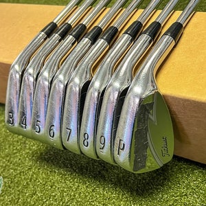 Used Right Handed Titleist ZB Blend Forged Irons 3-PW S300 Stiff Steel Golf Set