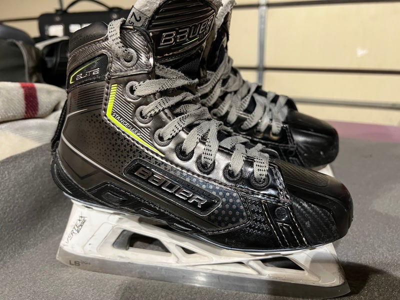 Bauer Elite Hockey Goalie Skates Jr 2.5 Extra Wide