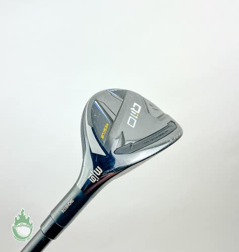 Used RH TaylorMade Qi10 3 Hybrid Rescue 19* IZ-85 Stiff Flex Graphite Golf Club