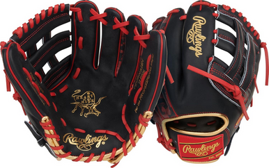 New Rawlings HOH SERIES NOLAN ARENADO BB/SB Glove RH Throw Navy Blue And Red 12" 11851-RAWR00713018