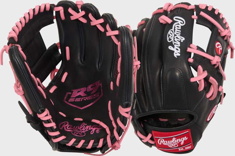 New Rawlings R9 SERIES BB/SB Glove RH Throw 11851-R9-SERIES