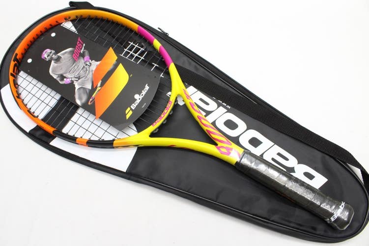 *NEW* 2022 BABOLAT BOOST RAFA TENNIS RACQUET (4 1/4) PRE-STRUNG. W/ COVER