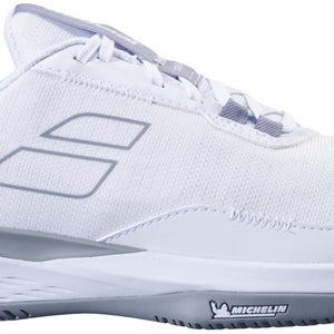 *NIB* WOMEN'S BABOLAT SFX EVO ALL COURT TENNIS SHOES (WHT/LUNAR GRAY) SZ 10