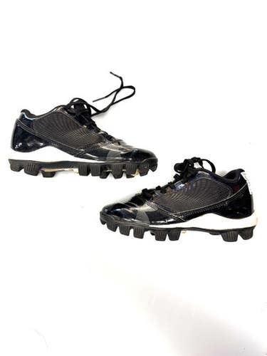 Used Under Armour AUTHENTIC COLLECTION BB/SB Cleats Black Youth 12.0 11860-C000299915