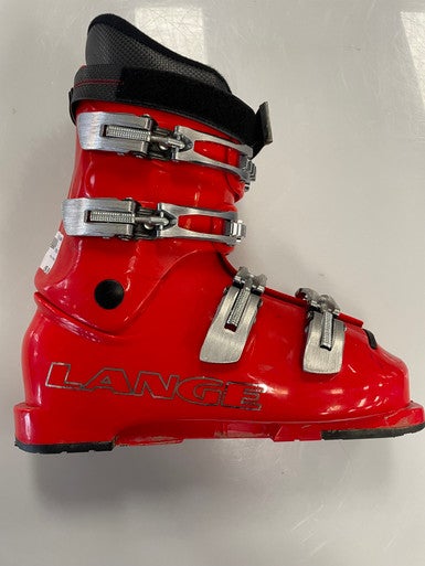 Used Lange FERRARI Boys DH Ski Boot Red 265 MP - M08.5 - W09.5 11860-S000299918