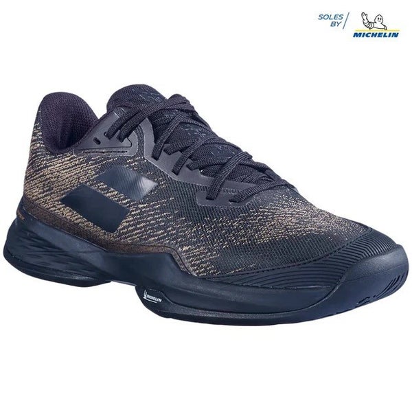*NIB* BABOLAT MEN'S JET MACH 3 ALL COURT TENNIS SHOES (BLACK / GOLD) SIZE 13