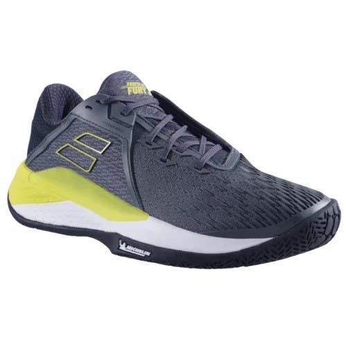 *NIB* BABOLAT MEN'S PROPULSE FURY 3 AC TENNIS SHOES (GREY / AERO) SIZE 10.5