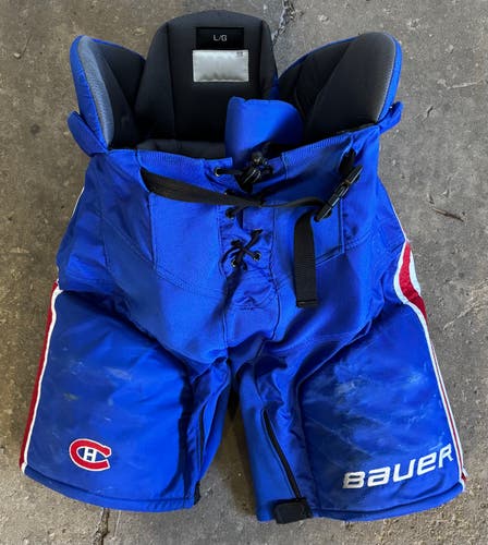 Men's Senior Large Bauer Nexus Hockey Pants Pro Stock Canadiens (used)