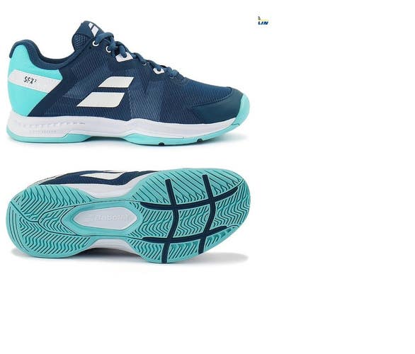 *NIB* WOMEN'S BABOLAT SFX 3 ALL COURT TENNIS SHOES (DEEP DIVE/BLUE) #31S23530