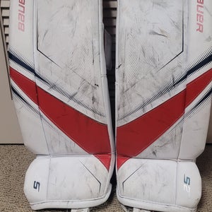 Small Bauer S27 Goalie Leg Pads (Used)