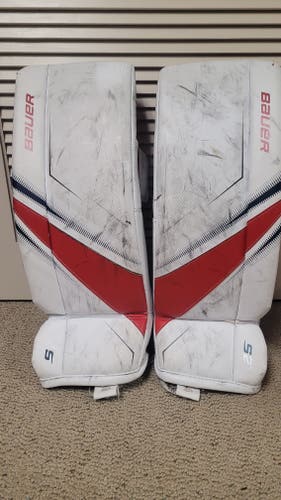Small Bauer S27 Goalie Leg Pads (Used)
