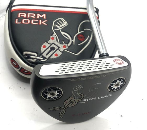 Odyssey Arm Lock V-Line Putter Steel 42" RH w/Head Cover *Excellent*