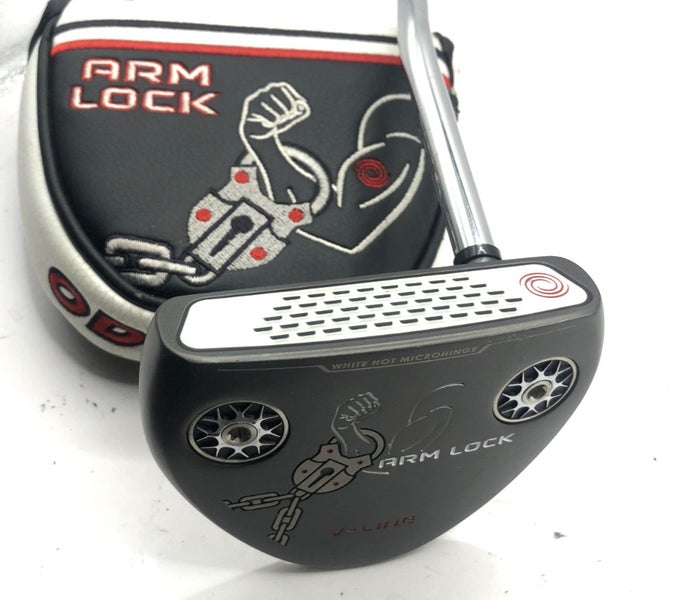 Odyssey Arm Lock V-Line Putter Steel 42" RH w/Head Cover *Excellent*