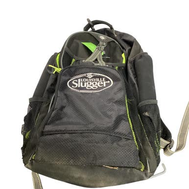 Used Louisville Slugger BACKPACK BB/SB Player Backpack Black 11479-S000407315