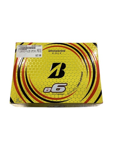 Used Bridgestone E6 OPTIC YELLOW 12 Pack - Golf Balls 11884-S000054729