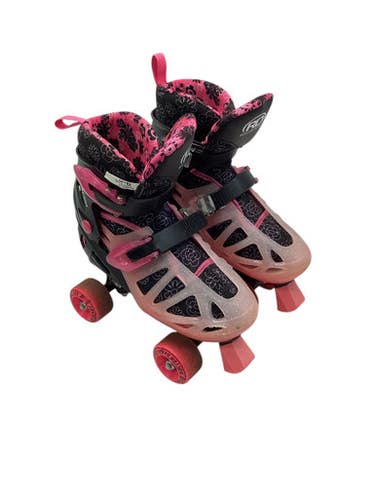 Used ENERGYY-FLEX SZ 5-6 Junior Roller Quad Skates Pink Adjustable 11347-S000258001