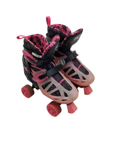 Used ENERGYY-FLEX SZ 5-6 Junior Roller Quad Skates Pink Adjustable 11347-S000258001