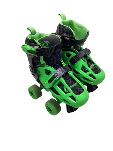 Used RollerDerby QUAD Child Roller Quad Skates Black Adjustable 11347-S000257999