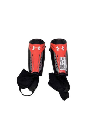 Used Under Armour Soccer Shin Guards Adult Orange MD 11347-S000257997