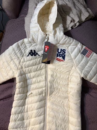 Kappa US Ski Team 6cento White Women's Medium Jacket (New)