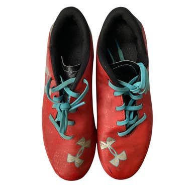 Used Under Armour Soccer Cleats Red Junior 03.5 11760-S000083503