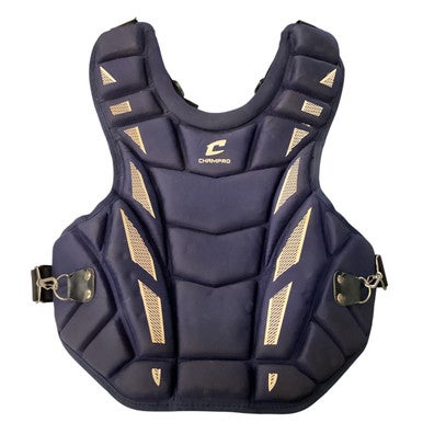 Used Champro CHEST PROTECTOR Catchers Chest Protector Navy Blue Intermed 11760-S000083446