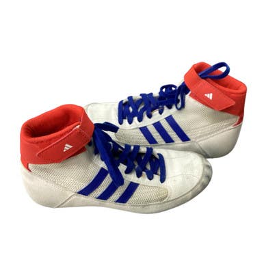 Used Adidas Wrestling Shoes White Junior 04.5 11760-S000083436
